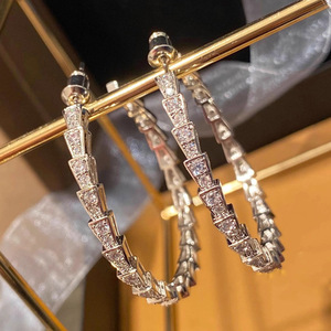 Orecchini Pendenti Geometrici alla Moda con Zirconi per Donne, Accessorio di Gioielleria Trendy - Product Image 6