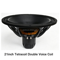 Subwoofer professionnel 21 pouces 8 ohms avec double bobine vocale Tetracoil néodyme haute performance