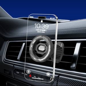 Soporte magnético Magsafe para teléfono móvil, soporte magnético dual para rejilla de ventilación, compatible con dispositivos Apple, soporte de navegación - Product Image 4