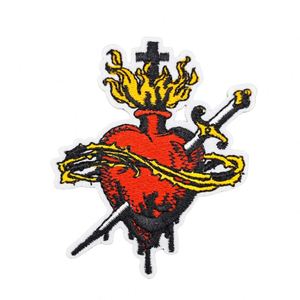 แผ่นปักลายพระเยซูรักฉัน คำอธิษฐานจากพระคัมภีร์ รูปกางเขน สำหรับติดเสื้อผ้า หมวก หรือของตกแต่ง - Product Image 5