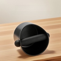 Mini Contenitore Rotondo per Fondi di Caffè in Plastica Rinforzata per Macchine da Caffè Semiautomatiche Domestiche