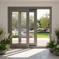 Fenêtre coulissante suspendue en alliage d'aluminium moderne et écoénergétique de qualité supérieure avec ouverture horizontale pour cuisine, extérieur et entrepôt