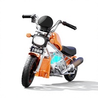 Moto électrique Harley pour enfants, jouet à roulettes, moto électrique pour enfants avec musique Bluetooth, phare LED, freinage sécurisé