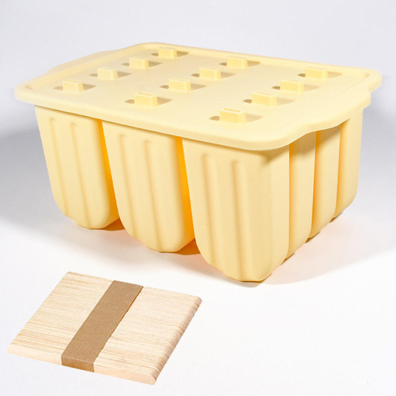 12-link Ice-cream Mould Yellow (with 50 wooden sticks)