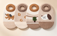 Chaussettes Jacquard Personnalisées pour Bébé, Chaussettes Fines Respirantes en Coton Antidérapantes, Chaussettes Discrètes à Semelle Souple Antidérapante pour Tout-Petits, Idéales pour le Quotidien
