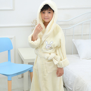 Lucky Child Hooded Terry <strong>Robe</strong> Happy Bath Time Baby Boy Girl Cotton <strong>Waffle</strong> Bath <strong>Robes</strong> for Spa - Product Image 3