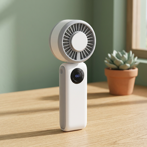 Ventilateur pliable électrique rechargeable, mini ventilateur de bureau portable, batterie USB pour voiture, extérieur et hôtel - Product Image 3