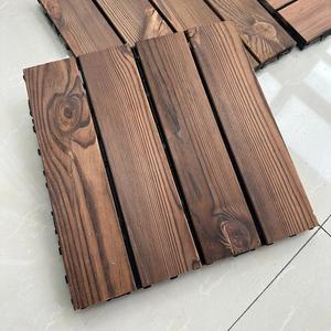 Baldosas de Madera Carbonizada para Exterior, Suelo de Madera para Patio, Madera Natural con Base de PE - Product Image 4