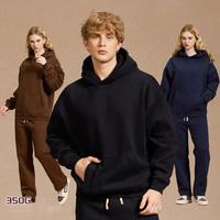 Sweat à capuche ample sur mesure haut de gamme pour homme, couleur unie, ensemble en polaire et épaissi, sweat à capuche imprimé décontracté pour femme