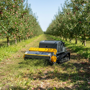 Tondeuse à gazon sur chenilles à moteur essence tout-terrain économique pour l'aménagement paysager des parcs et la coupe de l'herbe sur les pentes montagneuses - Product Image 1