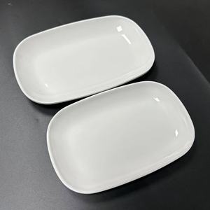 Melamine Dinnerware Sets Luxury Dinner Sets <strong>Rectangular</strong> <strong>Plates</strong> White <strong>Serving</strong> <strong>Plates</strong> - Product Image 1