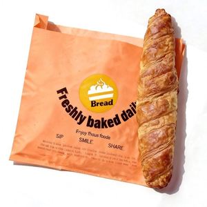 Luxury <b>Biodegradable</b> Waterproof Greaseproof Food Grade <b>Paper</b> Bags with Custom Logo and Screen Printing - Product Image 3