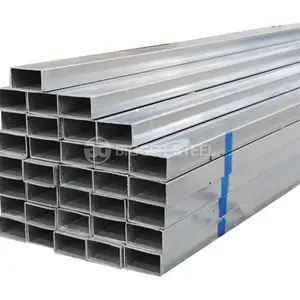 S235Jr A36 Gi Hollow Section Rectangular Square Pre Galvanized Steel Pipe And Tube