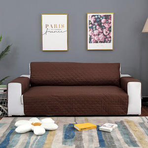 <b>Sofa</b> <b>Cover</b> Pad Type 235-300cm Solid Color Polyester Machine Washable <b>For</b> All Seasons - Product Image 1