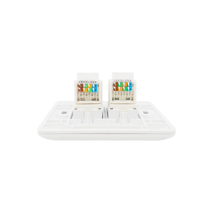 แผ่นปิดหน้าผนังสำหรับเครือข่าย Ftth รุ่น 86 Cat6 สำหรับพอร์ตอีเธอร์เน็ตแบบติดผนัง Rj45 ขนาด 86x86 มม. จำนวน 100 ชิ้น วัสดุ ABS/PC ผลิตในจีน/กวางตุ้ง รุ่น Kc-06 สีขาว - Product Image 4