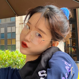 Montures de lunettes rétro irrégulières pour femmes, monture complète, anti-UV, anti-lumière bleue, tendance mode, style coréen, lunettes optiques - Product Image 1