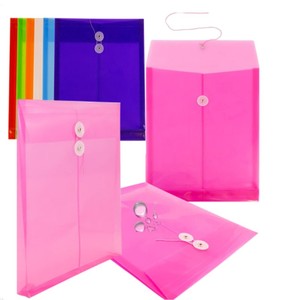 Kích thước thư rõ ràng Poly phong bì với chuỗi đóng cửa 10 gói, egosky nhựa phong bì thư mục với đầu mở - Product Image 3