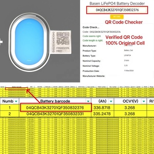 Stock UE – Cellule de batterie LiFePO4 3.2V 280Ah 314Ah Grade-A à cycle de vie long LF280K MB31 pour stockage d'énergie solaire ESS – Livraison rapide - Product Image 4