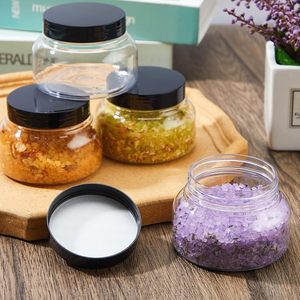 Pots en plastique de 150 ml et 250 ml à large ouverture, vides, pour gommage corporel, avec couvercle, pour beurre corporel et lotion, personnalisables avec étiquette - Product Image 3