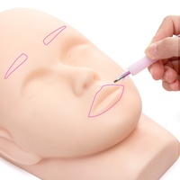 IRISMANLI Stylo de mesure pour microblading, marqueur de sourcils, stylo de positionnement cutané pour maquillage permanent, accessoires cosmétiques en plastique pour tatouage