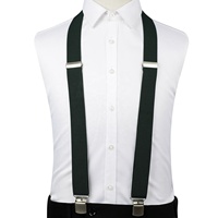 3.5CM hommes X Sharp solide mat Design bureau haut vers le bas suspendu éclairage chemise bretelles ceinture