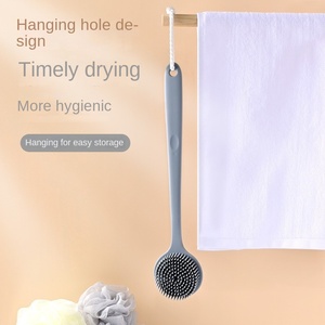 Cepillo de Baño de <span class=keywords><strong>Silicona</strong></span> Suave de Doble Cara con Mango Largo y Función de Masaje <span class=keywords><strong>para</strong></span> Uso en el Baño - Product Image 5