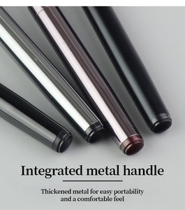 Ensemble de pinceaux de maquillage portables à tête unique <span class=keywords><strong>rétractable</strong></span>, poils synthétiques, pour fond de teint de voyage, avec logo personnalisé et marque privée - Product Image 5