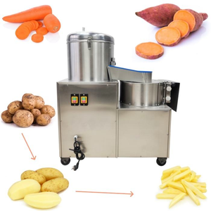 Máquina de Alta Eficiencia para Lavar, Pelar y Cortar Papas, Peladora de Papas Eléctrica, Cortadora de Vegetales Comercial - Product Image 1