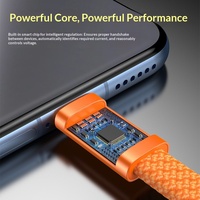 Kabel Type-C ke Type-C 60W dengan Cangkang Logam, Pengisian Cepat & Transfer Data, Desain Portabel untuk Ponsel Android & iOS