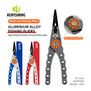 คีมตกปลา KLIFISHING พร้อมห่วงพลาสติกอเนกประสงค์ สำหรับถอดเบ็ด ตัดสายเบ็ดแบบถัก และมีปลอกหุ้ม - Product Image 1