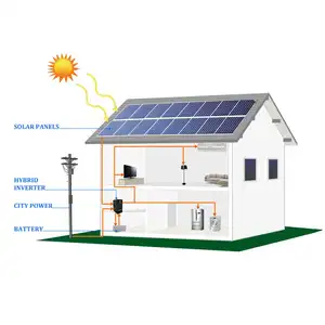 Off Grid Solar Power System Home Solar System Kit Mini Pure Sine Wave Complete 5kw Solar Solar Power System 5KW 10KW 3KW Note 10