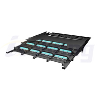 Cassette modulaire pré-câblée MTP 1U 216 cœurs de haute qualité et haute densité pour système de distribution optique