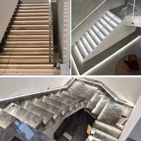 Kit d'éclairage d'escalier intelligent à LED avec capteur de mouvement intégré, contrôle par application, 3000K 4000K 6000K