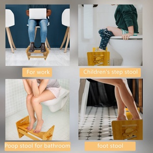 Taburete <span class=keywords><strong>de</strong></span> bambú para inodoro, taburete para caca <span class=keywords><strong>de</strong></span> baño para adultos, taburete <span class=keywords><strong>de</strong></span> madera ajustable en varios ángulos y alturas - Product Image 6