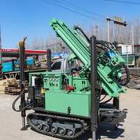 Mikton MKDQZ-160 Perceuse pneumatique diesel, diamètre de forage 350 mm, profondeur max. 200 m, mobilité sur chenilles pour le forage d'eau
