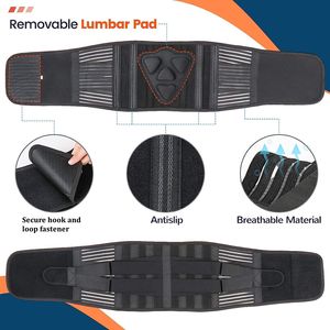 <span class=keywords><strong>Faja</strong></span> <span class=keywords><strong>Lumbar</strong></span> Ortopédica para Artritis, Cinturón de Soporte Extraíble para Aliviar el Dolor de Espalda - Product Image 4