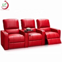 Canapé inclinable électrique avec table basse et port USB, Geeksofa Furniture, moderne, 2 places, pour le cinéma à domicile, le salon