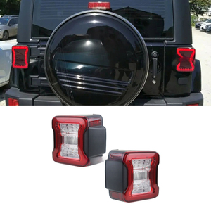Feu arrière de voiture, ensemble de feux arrière, version européenne, kit carrosserie pour Jeep Wrangler JL 2018-2024, accessoire automobile - Product Image 2
