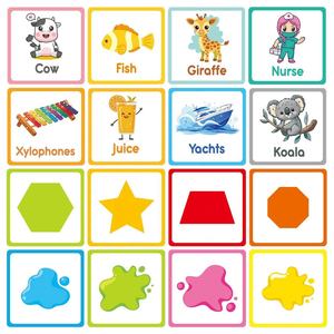 ชุดแฟลชการ์ด<span class=keywords><strong>สอง</strong></span>ด้าน60ชิ้นตัวอักษร<span class=keywords><strong>ภาษา</strong></span>อังกฤษตัวเลข<span class=keywords><strong>รูป</strong></span>ทรงเรขาคณิตสีเรียนรู้บัตรสำหรับเด็กวัยหัดเดิน - Product Image 5