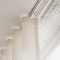 Cortinas Opacas Personalizadas para Sala de Estar |   Diseño Plegable en S y de Doble Altura