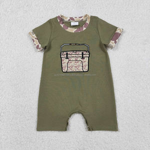 Mono de verano para niñas con estampado de camuflaje de ciervo, de spandex suave/algodón orgánico, ropa infantil de fábrica al por mayor de Trendyism Boutique - Product Image 6