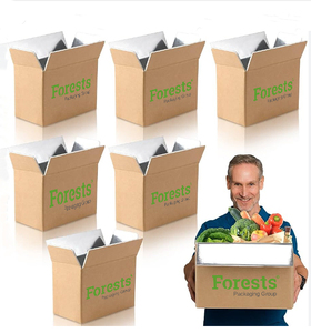 Cartón corrugado isotermo <span class=keywords><strong>para</strong></span> alimentos personalizado, embalaje de carne de mariscos, cartón aislado de aluminio, <span class=keywords><strong>cajas</strong></span> de envío congeladas - Product Image 3