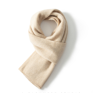 Écharpe plus épaisse en <span class=keywords><strong>cachemire</strong></span> de luxe Écharpe lourde en <span class=keywords><strong>cachemire</strong></span> uni beige - Product Image 2