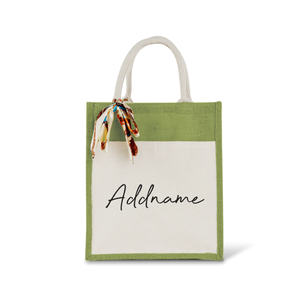 Vente en gros de sac fourre-tout en toile de coton robuste pour femmes fermeture à glissière en jute recyclée impression offset personnalisée mode élégante - Product Image 2