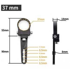 Skyearth Aluminum <b>LED</b> <b>Light</b> Mounting Bracket 1.5 1.75 2 Inch Roll <b>Bar</b> Clamp Universal Black Bracket for Jeep Truck Offroad - Product Image 6