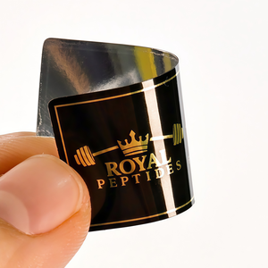 Etiquetas Adhesivas Pequeñas Negras Personalizadas OEM Directas de Fábrica - Resistentes al Agua y al Aceite - Product Image 2