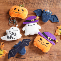 Pendentif porte-clés en peluche fantaisie Citrouille et Fantôme pour Halloween, transfrontalier, style européen et américain, ornement de fête