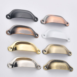Antique Style Cabinet Handles 98mm Oval Metal <b>Drawer</b> Wardrobe Handle Traditional Design Durable Plated Iron - Product Image 3