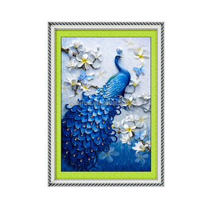 Diamant-Mal-Kits Diy Arts Craft Erwachsene Dot Art Marker Peacock 5d <span class=keywords><strong>Crystal</strong></span> Full Drill Diamant-Malerei <span class=keywords><strong>Big</strong></span> <span class=keywords><strong>Size</strong></span> - Product Image 1