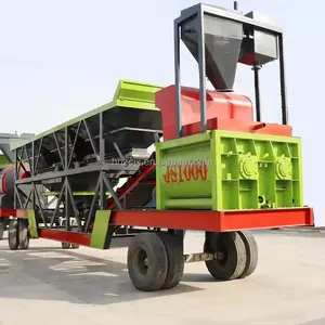 Mobile Vehicle-Mounted Cement Mortar Roller Commercial Concrete Station Fully Automatic Foundation-Free Cement Mixing Station